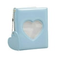 thumbnail image 2 of Tarjetero de 3 Pulgadas Macarena Corazón de Amor Hueco Libro de Colección Tipo Espejo Azul, 2 of 8