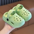 thumbnail image 2 of KPOPLK Toddler Clogs Boys Girls Ganden Shoes Little Kids Slip on Slides Sandals Children Summer Beach Pool Water Shower Slippers Size 5,Green, 2 of 5