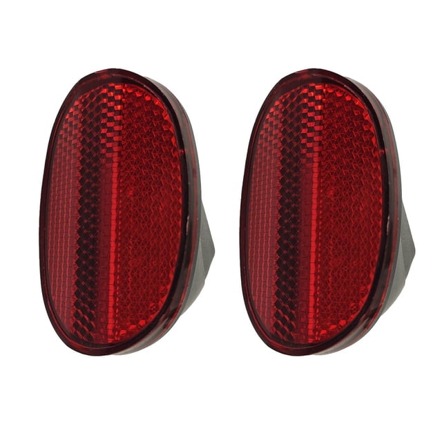 2pcs Bicycle Oval Rear Mudguard Reflectors Highly Reflective Bikes Oval Rear Fenders Tail Lights Reflector Bicycle Accessories