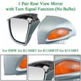 thumbnail image 1 of ALLTIMES Rétroviseur avec Fonction Clignotants pour BMW pour R1100RT pour R1100RTP pour R1150RT, Boîtier Bleu Clair, 1 of 8