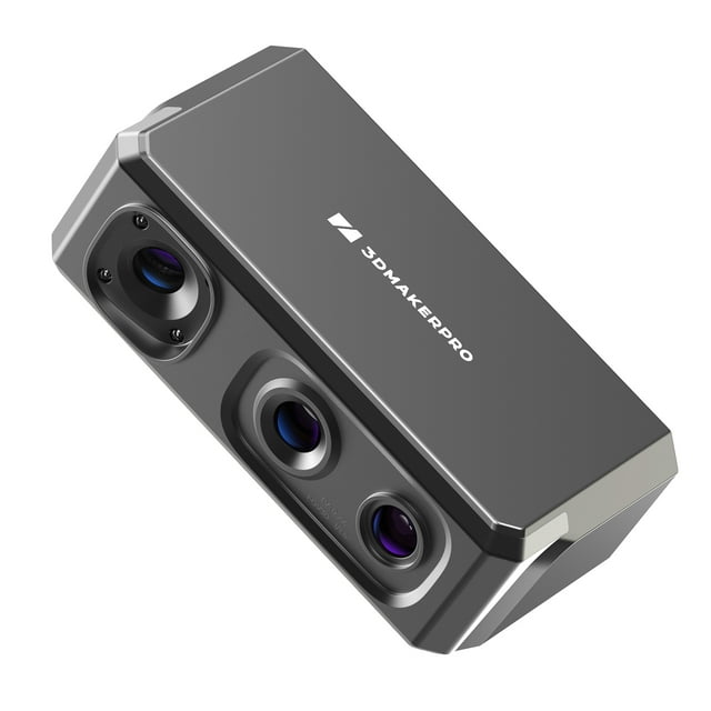 Scanner 3D, Scanner Compatible 0,02 mm pour Ordinateur Portable, Scan de Précision Détaillé, Scanner 3D avec Imprimante, Modèle 3D, Précision 10fps