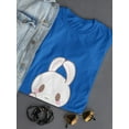 thumbnail image 3 of Kawaii Knife Bunny Funny Adult Graphic Women Royal Blue T-Shirt, Female Large, 3 of 4