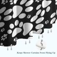 thumbnail image 6 of Black Paw Shower Curtain 72"x72" ,Bathroom Decorative Shower Curtains Set with 12 Hooks,Modern Waterproof Washable Shower Curtain, 6 of 6