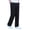 Black, variant on WIZUTIZ Mens Elastic Waist Straight Leg Pants Baggy Pull On Work Casual Pants Fashion Stretch Lightweight Solid Trousers