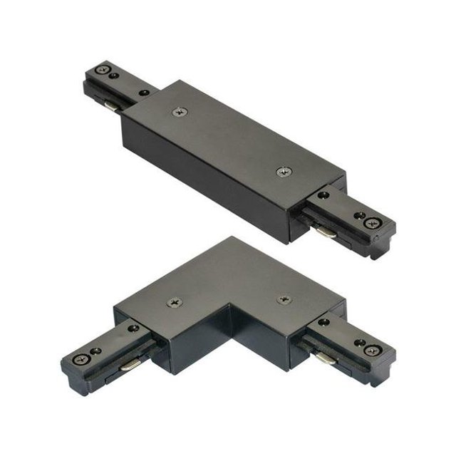 Jesco Éclairage H1ILP-BK Connecteur Réglable I Ou L pour Halo Track - Noir