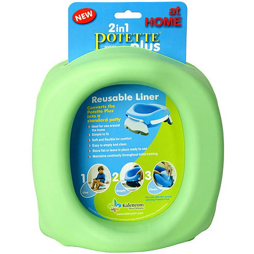 Grey Gray - Kalencom Potette Plus Collapsible Reusable Liner for Home Use with The 2-in-1 Potette Plus Potty Sold Separately 