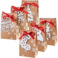 thumbnail image 1 of Bolsa De Regalo De Papel, Cajas De Papel Navideñas, Bolsas De Regalo Navideñas De Papel Kraft, Bolsas De Regalo Con 24 Etiquetas Y Cintas Navideñas Blancas, Bolsas De Regalo Kraft Para Dulces C, 1 of 5