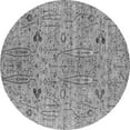 thumbnail image 1 of Ahgly Company Indoor Round Oriental Gray Industrial Area Rugs, 7' Round, 1 of 4