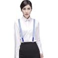 thumbnail image 2 of LINLIN Men's Braces + Woven Bow Tie Set for Men Women Clip on Suspenders Elastic Y-Shape Adjustable with Clips and Bow Tie, 2 of 7