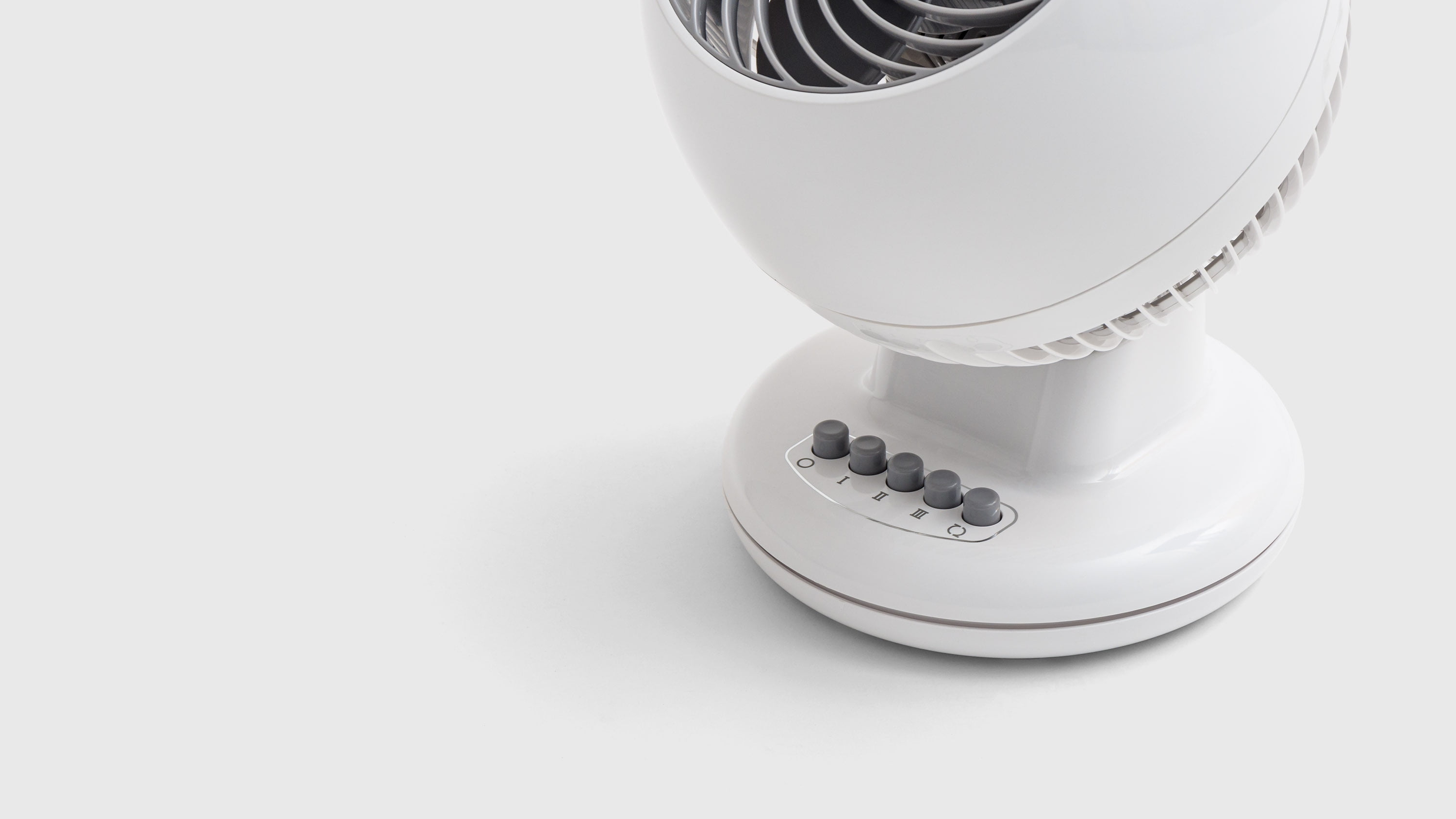 IRIS WOOZOO Oscillating Fan with Timer, 3 Speed Settings, White
