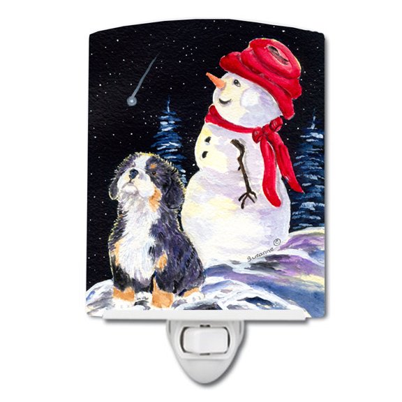 Caroline's Treasures SS8575CNL Bernese Mountain Dog Ceramic Night Light, 6x4x3", multicolor