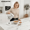 thumbnail image 5 of OVENTE 1.5L Glass Electric Kettle Water Boiler, White KG516W | 1500W Fast Boiling, Easy Fill Lid, Stainless Steel Filter, LED Indicator, Auto Shut-Off, Boil-Dry Protection, 360° Base, 5 of 8