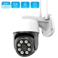 thumbnail image 1 of Cámara de seguridad IP PTZ de 5MP, videocámara de vigilancia con seguimiento automático, Wifi, 1080P, Zoom Digital 4X, resistente al agua, detección humana por Ia, 1 of 3