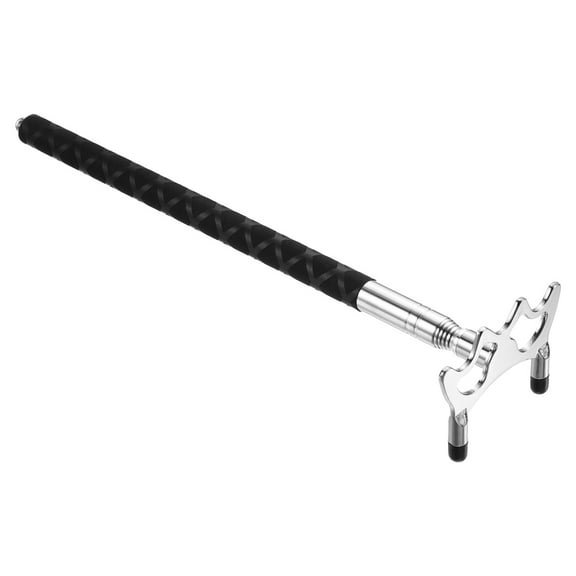 Uxcell Silicone Retractable Billiards Pool Cue Stick Bridge with Low Bridge Head, Silver