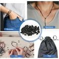thumbnail image 6 of 100 Sets Breakaway Clasp for Necklaces Plastic Breakaway Clasps Safety Breakaway Clasps Plastic Bead Connectors for Jewelry Making (Black), 6 of 7
