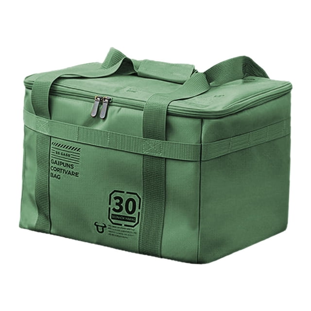 Bolsa de almacenamiento de campamento bolso de viaje fácil de transportar para pescar al aire libre acampar Verde