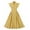 Yellow, variant on QUYUON Womens Cocktail Dress Button Front Ruffle Sleeve Bowknot A-Line Midi Dress Wedding Guest Retro Cocktail Party Swing Dresses Elegant Formal Knee Length Dress
