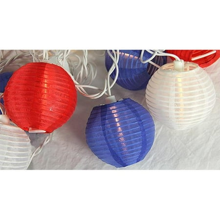 Northlight Red White And Blue Round Chinese Lantern Patio Lights Wire Set 10 Northlight Red White And Blue Round Chinese Lantern Patio Lights Wire Set 10