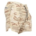 thumbnail image 2 of Pantalones cortos de running para hombre, de entrenamiento, con bolsillos y de compresión. Marrón XXL, 2 of 9