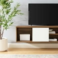 thumbnail image 6 of Modway Envision 60" Wall Mount TV Stand in Walnut White, 6 of 6