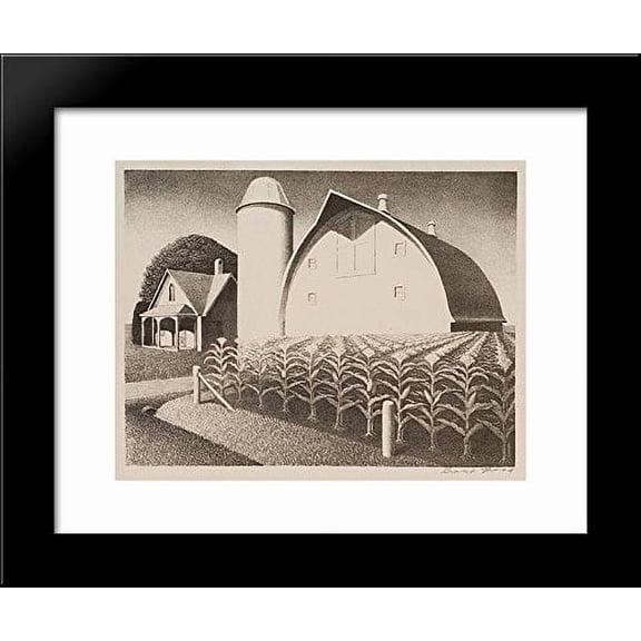 Fertility 20x24 Framed Art Print by Grant Wood