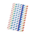 thumbnail image 1 of 100 Uds. Pajitas degradables para beber, pajitas desechables multicolores para cumpleaños, Baby Show Abanopi Pajitas desechables, 1 of 7