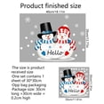 thumbnail image 3 of Pegatinas de pared con dos muñecos de nieve en inglés, pegatinas navideñas de doble cara para vidrio visible, pegatinas decorativas para pared., 3 of 7