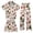 AB104 White, variant on Bainana Unisex Christmas Pajamas For Kids Cartoon Print Short Sleeve Button Down Shirt Shorts Pants Bathroom Wear Boys And Girls Daily Casual Matching Set, Size 4-5 Years