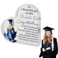 thumbnail image 2 of Modern Home Decor, Graduation Keepsake Heart Shaped Acrylic Souvenir Perfect Graduation and Decoration, 2 of 8