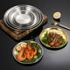 thumbnail image 3 of Plato llano, genérico, de acero inoxidable, para exteriores, camping, barbacoa, dorado, talla S, 3 of 9