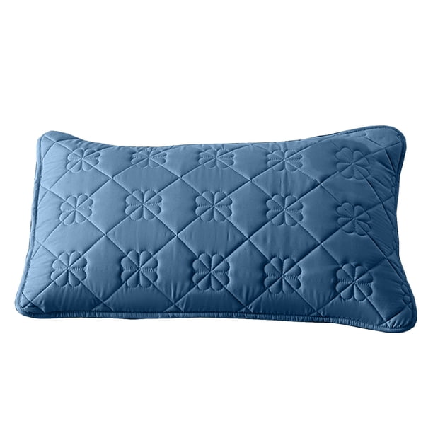 Cubiertas de Almohada Amarilla Fibra Almohada Núcleo Aislamiento Caso Protector, Poliéster Azul 48x74x0.5cm Transpirable Aceite a Prueba de la Piel Amigable para el Hogar Hotel Cubiertas de Almohada V