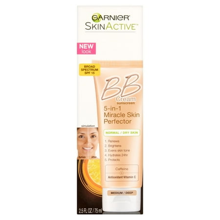 Garnier Skin Active Medium / Deep Broad Spectrum BB Cream Sunscreen, SPF 15, 2.5 fl oz