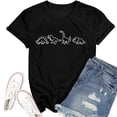 thumbnail image 3 of Cute Dinosaur Graphic Tees for Women 2026 Summer Casual Short Sleeve Crewneck Dino T Shirts, 3 of 3