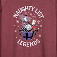 thumbnail image 3 of The Nightmare Before Christmas - Naughty List Legends - Women's Lightweight French Terry Long Sleeve Shirt, 3 of 5