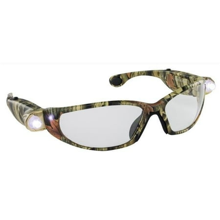 

Tan Camo Frame Glasses Safety with LED Light