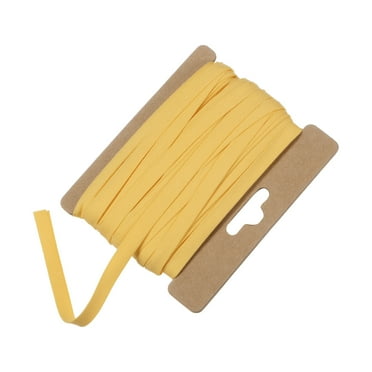 Uxcell Double Fold Bias Tape 1/4 Inch 12 Yards Cotton Bias Binding Tape Bulk for Sewing Light Yellow