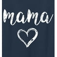 thumbnail image 2 of Mama Heart Graphic T-Shirts New Navy (2XL), 2 of 4