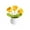Yellow#5, variant on Handmade Crochet Flower Pot - Milk Cotton Woven Flowers, Plastic Pot - White, Yellow, Pink, Purple - 4.33x3.93 Inch Home, Office, Car Decor - No Maintenance Artificial Plant Gift