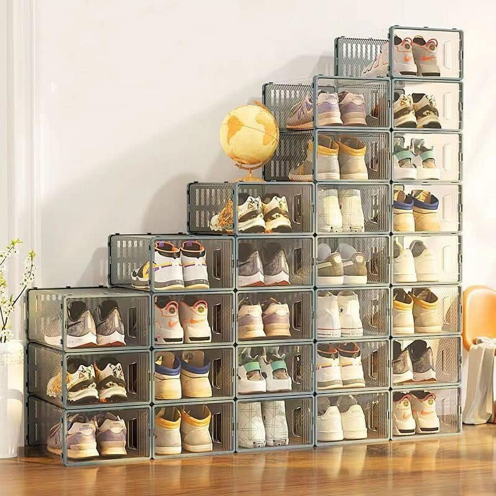 Stackable Shoe Box Shoes Case Shelf Shoe Boxes Set Of Stackable