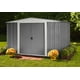 Arrow Euro Hamlet 10x9 Storage Shed, Gray with White Trim, 2 Carton ...