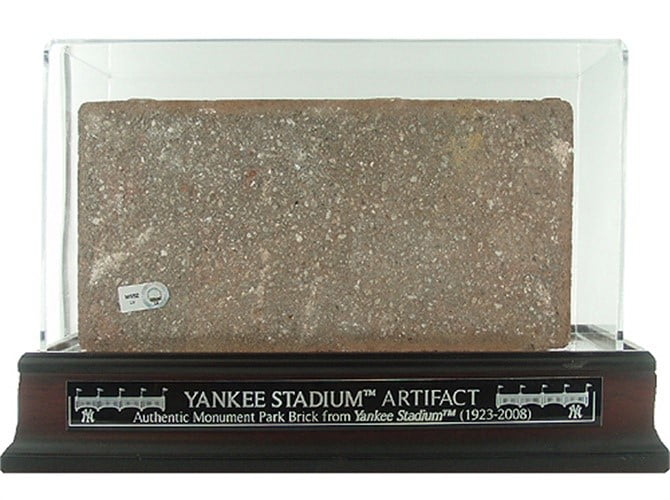 Yankee Stadium Ceremonial Monument Park Brick Unsigned Miscellaneous