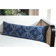 thumbnail image 3 of SAFAVIEH Valenti Bohemian Medallion Pillow, 12" x 36", Blue/White, 3 of 5