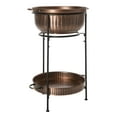 thumbnail image 2 of Safavieh Naka 2 Tier Outdoor Copper Beverage Tub with Stand, 2 of 8