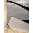 thumbnail image 3 of Rio Collection - Gray Black Retro Wave Line Premium Area Rug by Rug and Decor 2x7 Runner, 3 of 3
