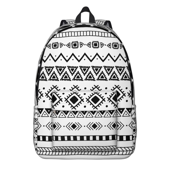 Unisex Bohemian Backpack: Roomy Boho Daypack with Front Pocket for School, College, Work, Travel, Vacation, Stylish and Durable, Perfect Gift Option
