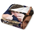 thumbnail image 3 of Cool #8 Pedro Pascal Blanket Ultra Soft Flannel Fleece Blanket Stylish Bedroom Living Room Sofa Warm Blanket All Season Use 40"*50" （100 * 130cm）, 3 of 6