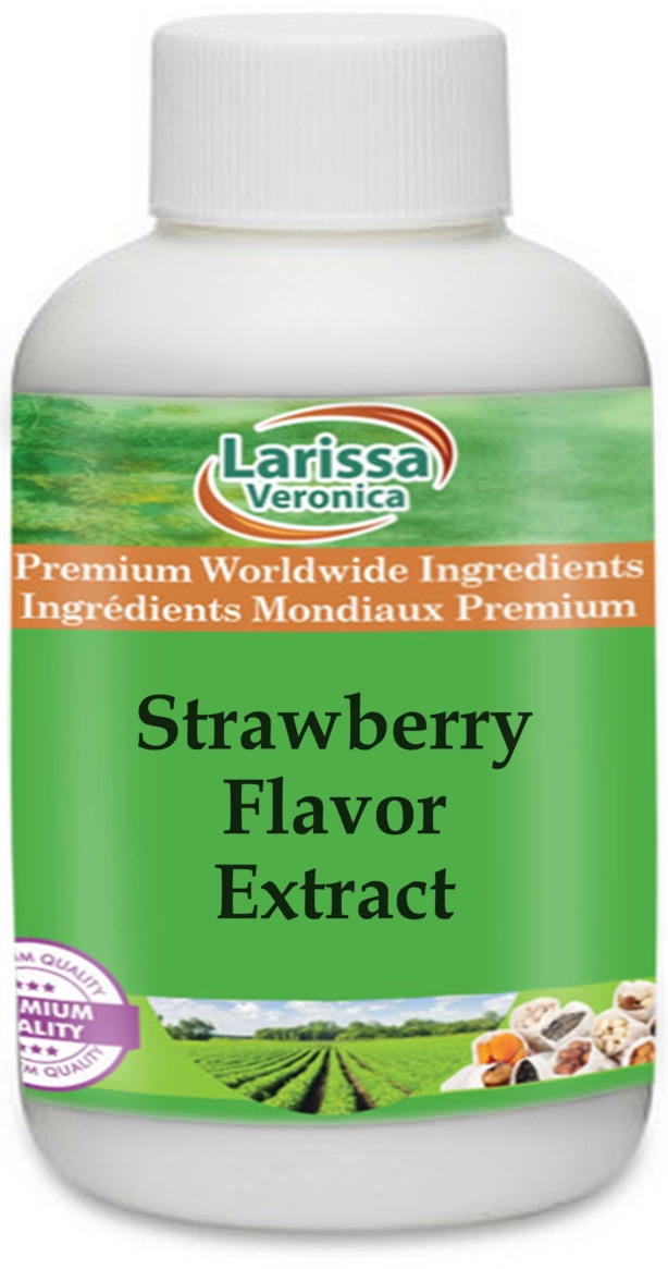 Larissa Veronica Strawberry Flavor Extract, (Strawberry, 16 oz, 1Pack