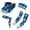 Blue Tie Dye, variant on Wild Tiger Print Sports Sun Visor Stylish Visor Hats Summer Caps Stretchy Headband Sweatband Cooling Arm Sleeve for Running,Tennis,Golf,Travel