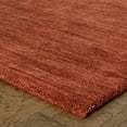 thumbnail image 4 of Oriental Weavers Aniston Hand-made Wool Area Rug - 27103 - 10' x 13' - in Solid Rust - Modern Style, Hand-Made Wool Rugs, Family, Dining, Living Room Rug, 4 of 4