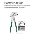 thumbnail image 2 of Wheel Weight Hammer Wheel Weights Clip on Installer Remover Plier Multifunctional Tire Weight Removal Tool Wheel Balance,1 * Tire Weight Removal Tool,Green, 2 of 6